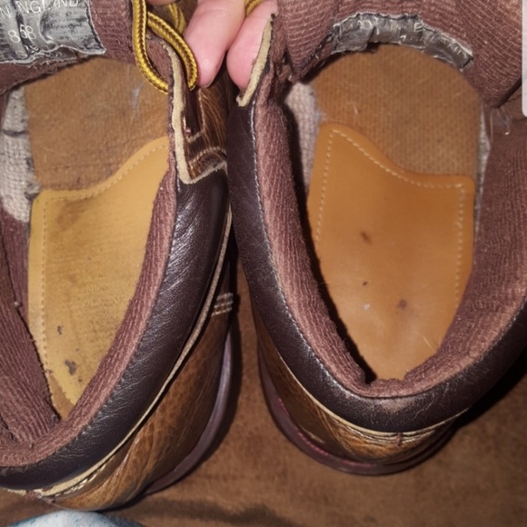 DR. MARTENS DOC MOC TOE ANKLE BOOTS 8458 BROWN LEATHER - Picture 7 of 7